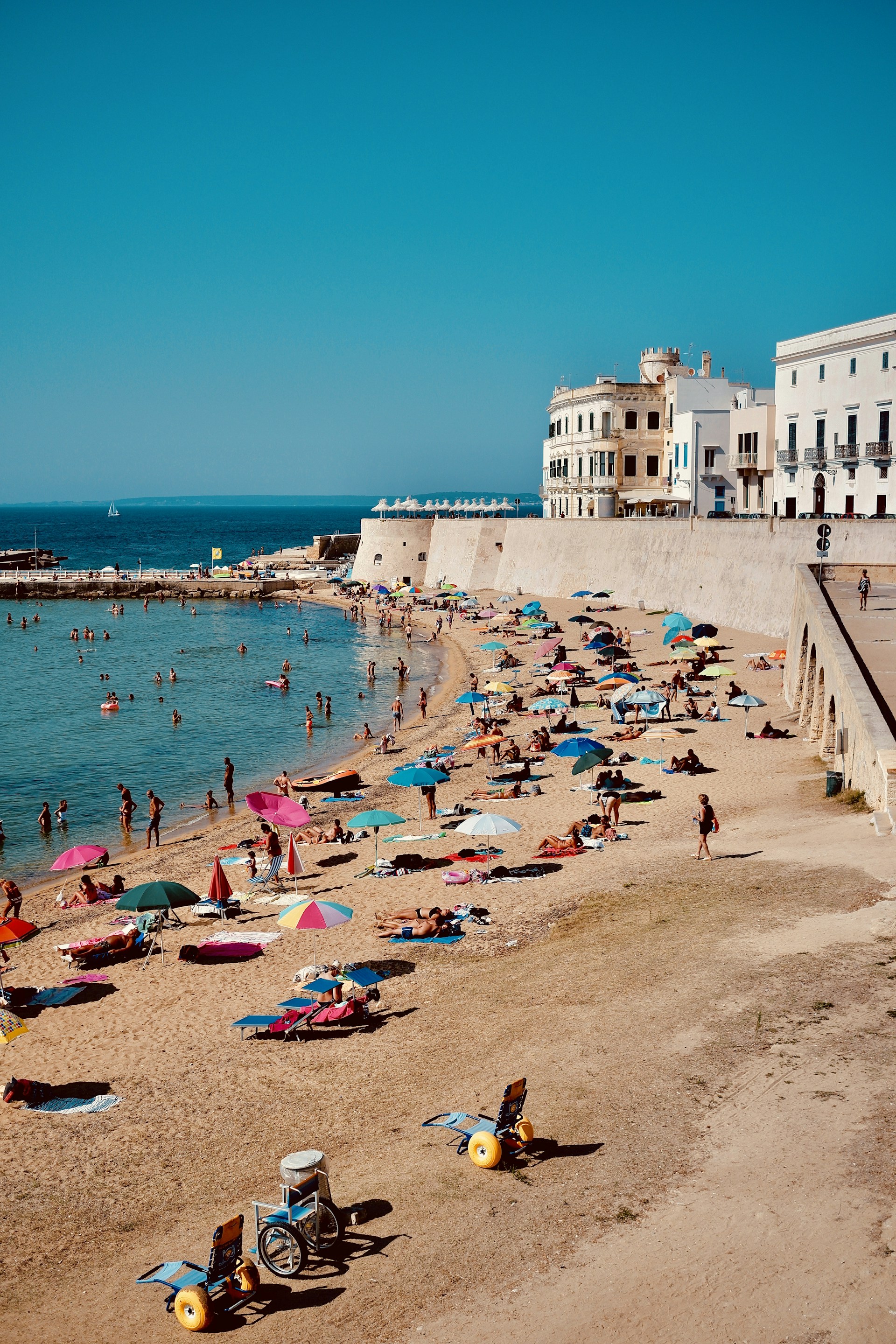 Spiaggia della Purità an der Altstadt von Gallipoli
